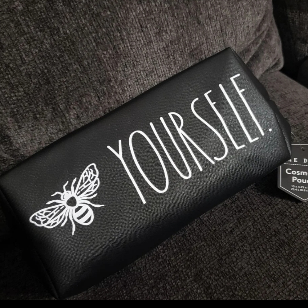 Rae Dunn Bee yourself travel bag